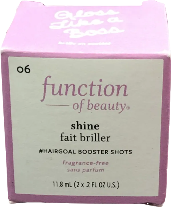 function of beauty Shine #hairgoal Booster Shots 06 11.8ml