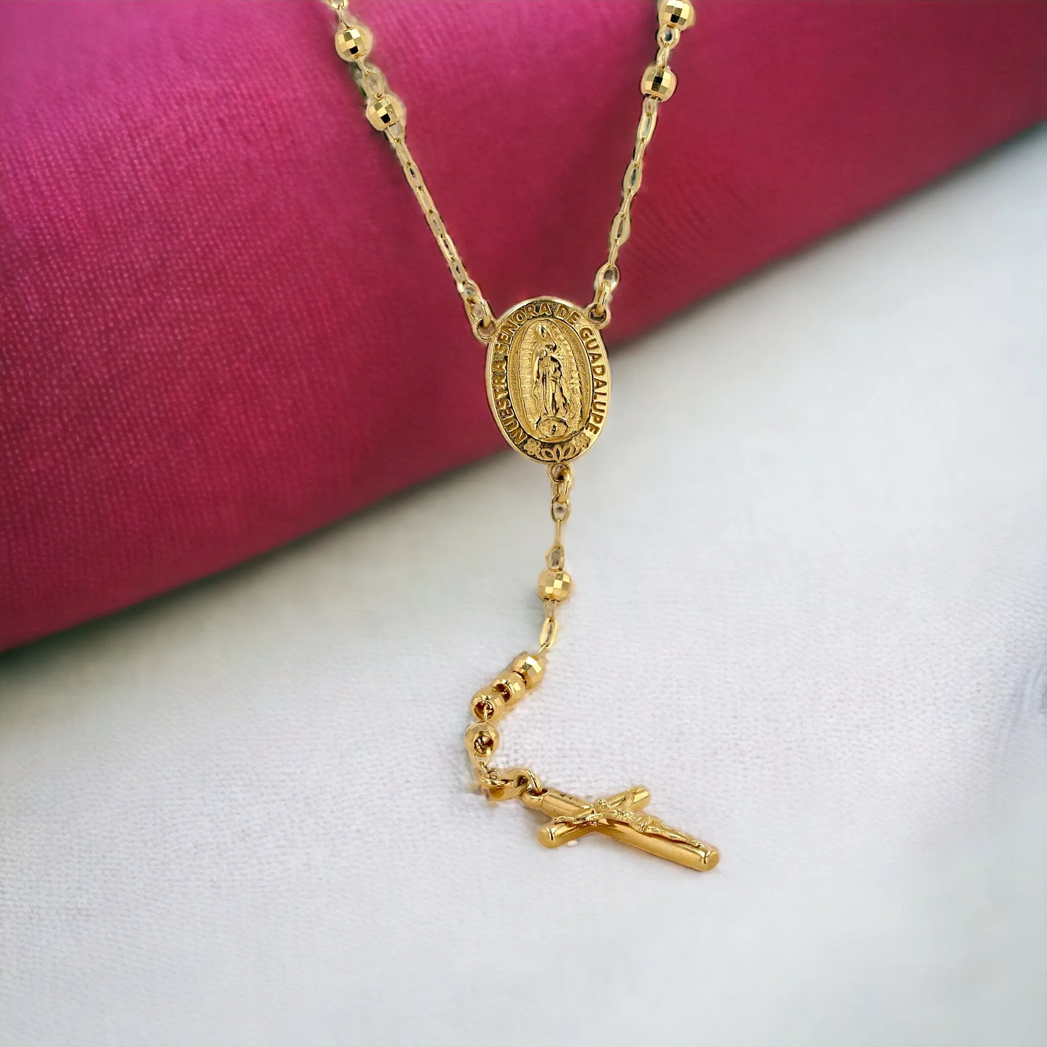 Gold 14k Guadalupe rosary