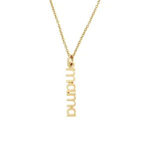 Gold Vertical Mama Necklace