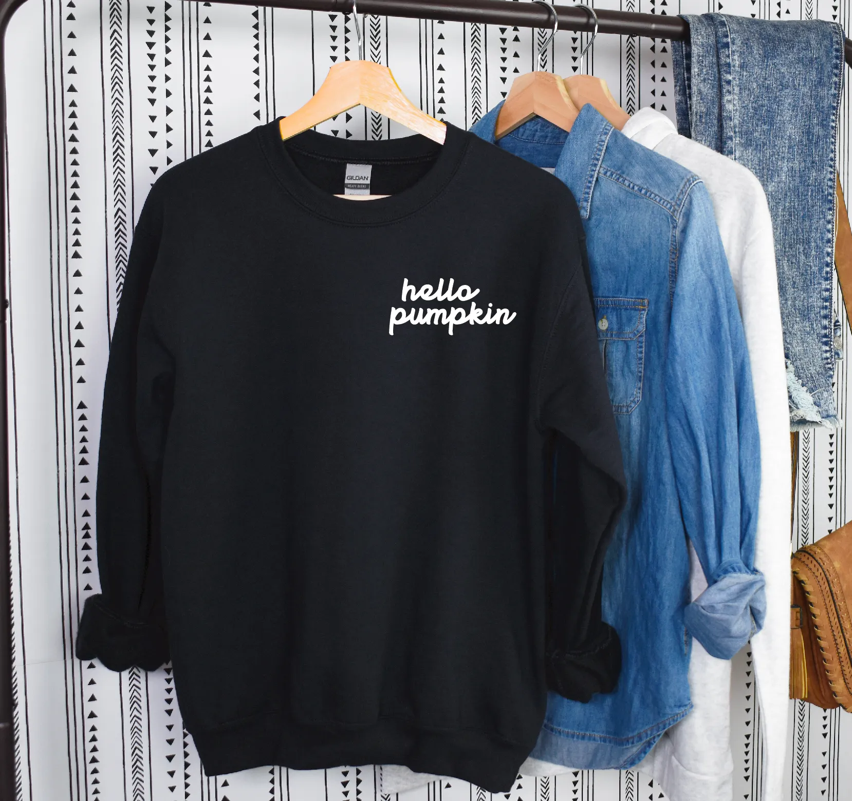 Hello Pumpkin Pullover Sweatshirt