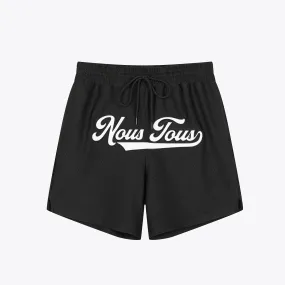 HERITAGE DRIP MESH SHORTS CZARNY