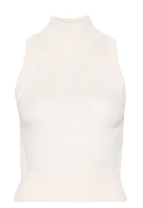 HIGH-NECK COTTON TANK TOP