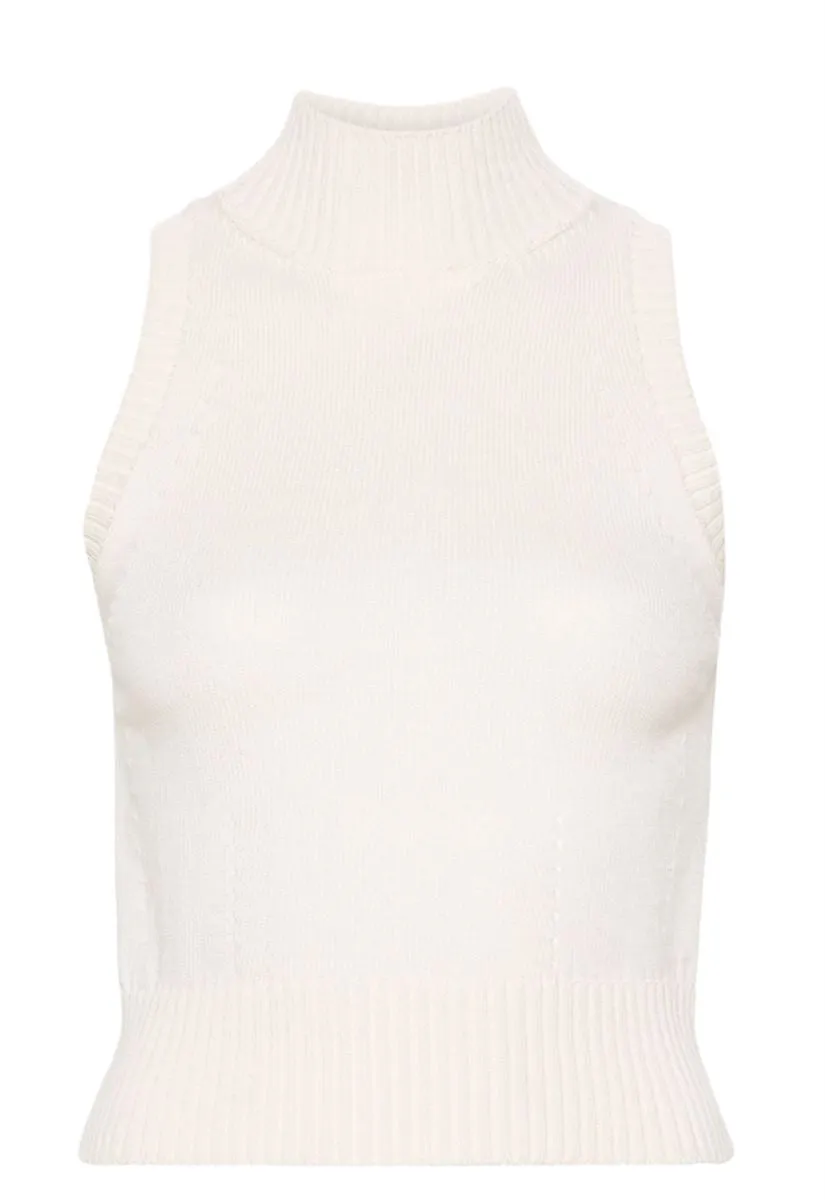 HIGH-NECK COTTON TANK TOP