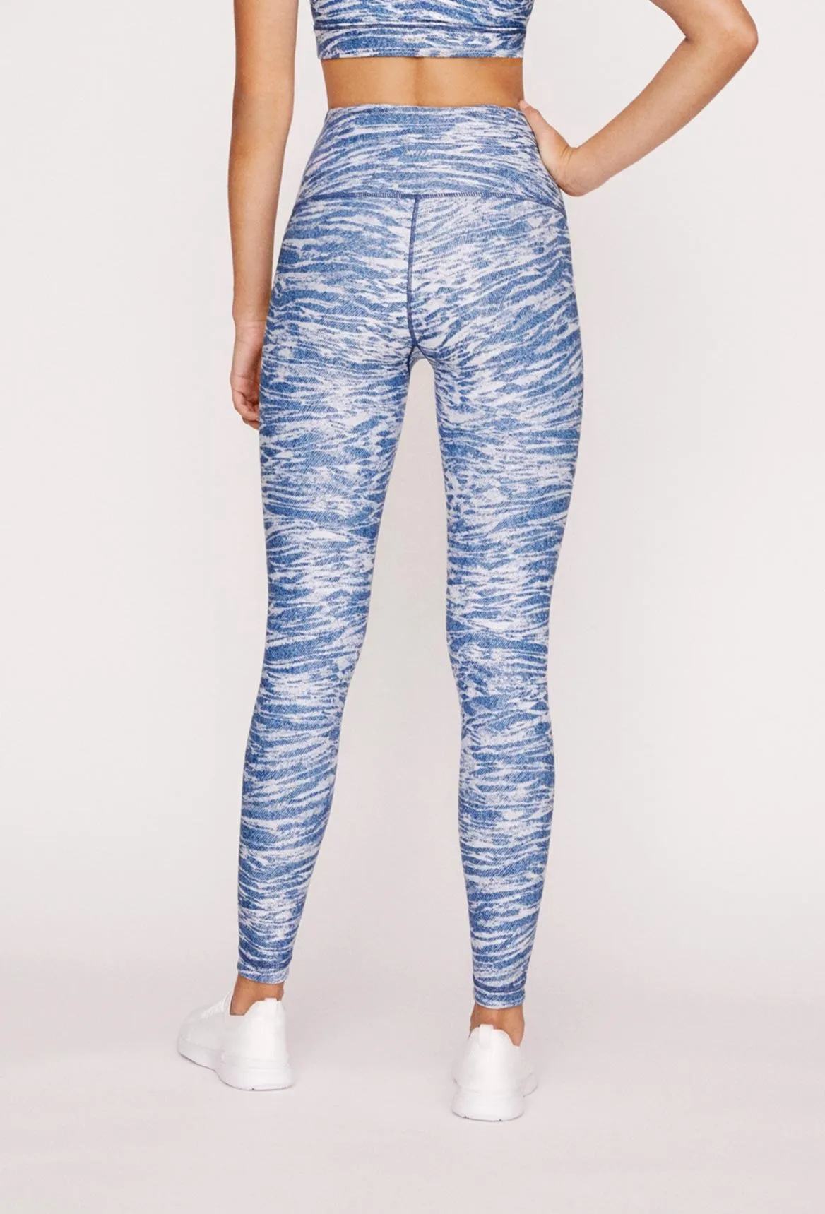 High-Waist Reversible Stone Denim Tigress Legging