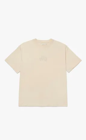 HTG EMBROIDERY LOGO BONE T-SHIRT