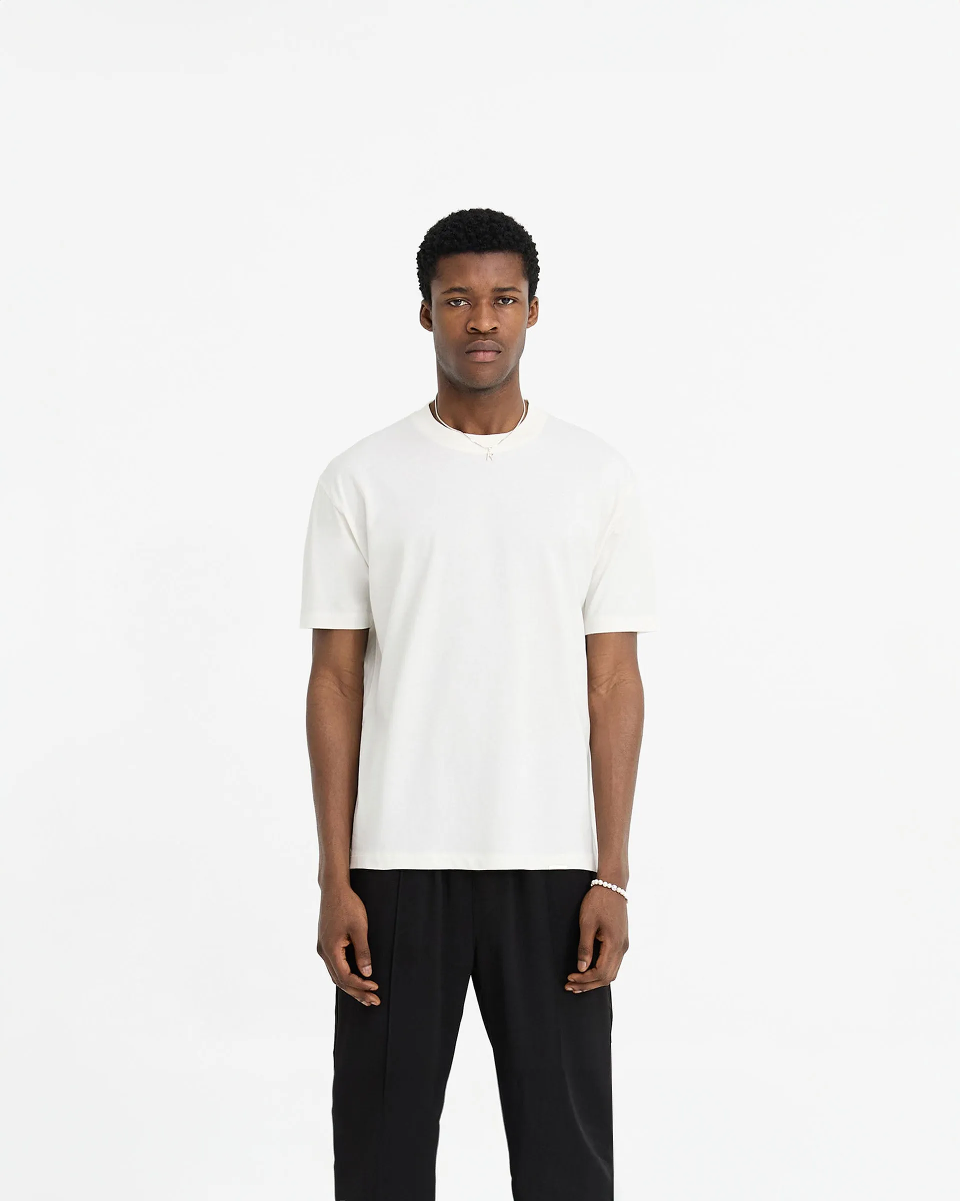 Initial T-Shirt - Flat White