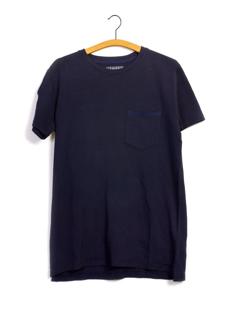 JAMES | Slub Yarn Pocket T| Navy