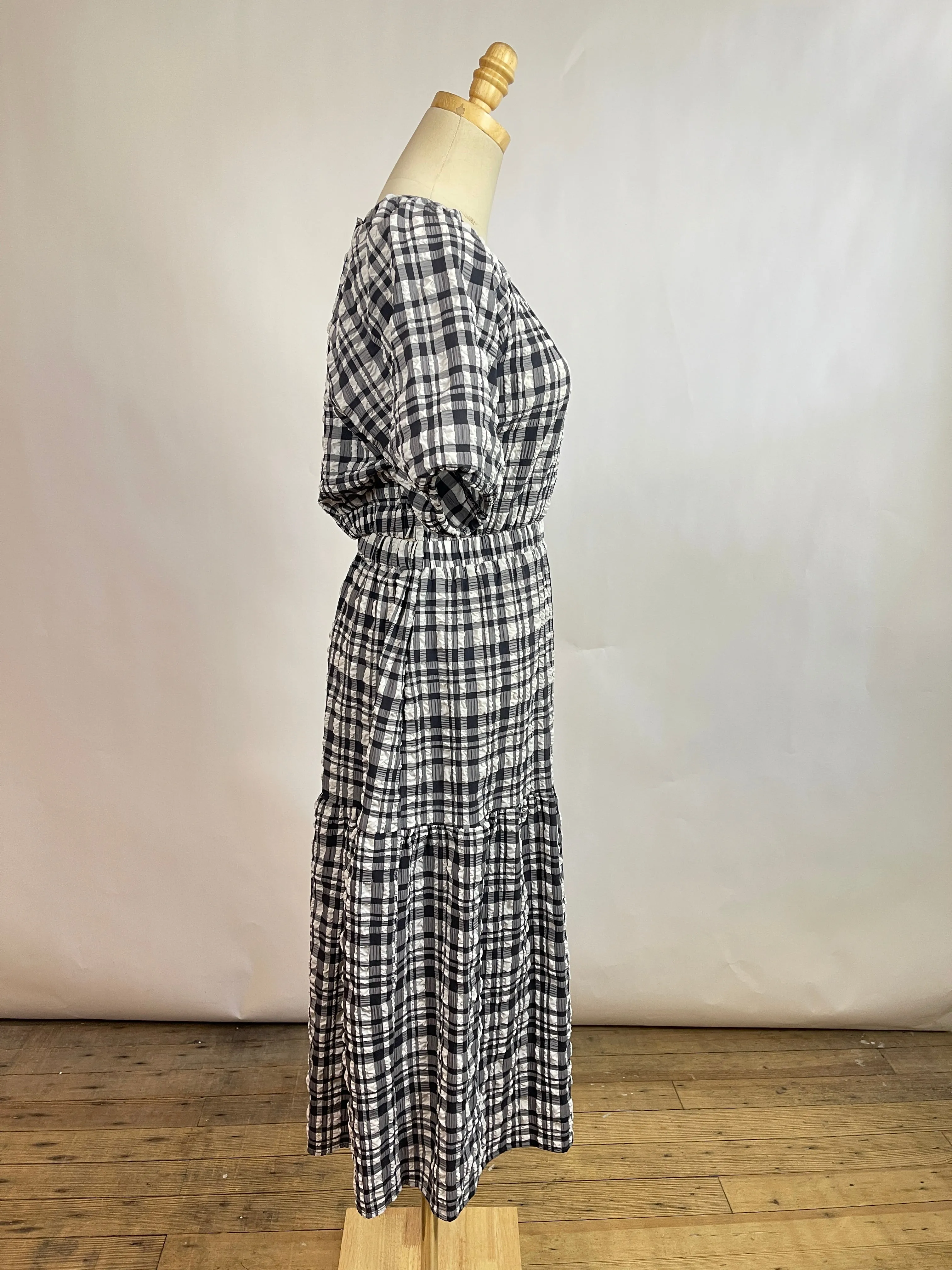 Just Female "Hamilton Cut" Plaid Dress (S)