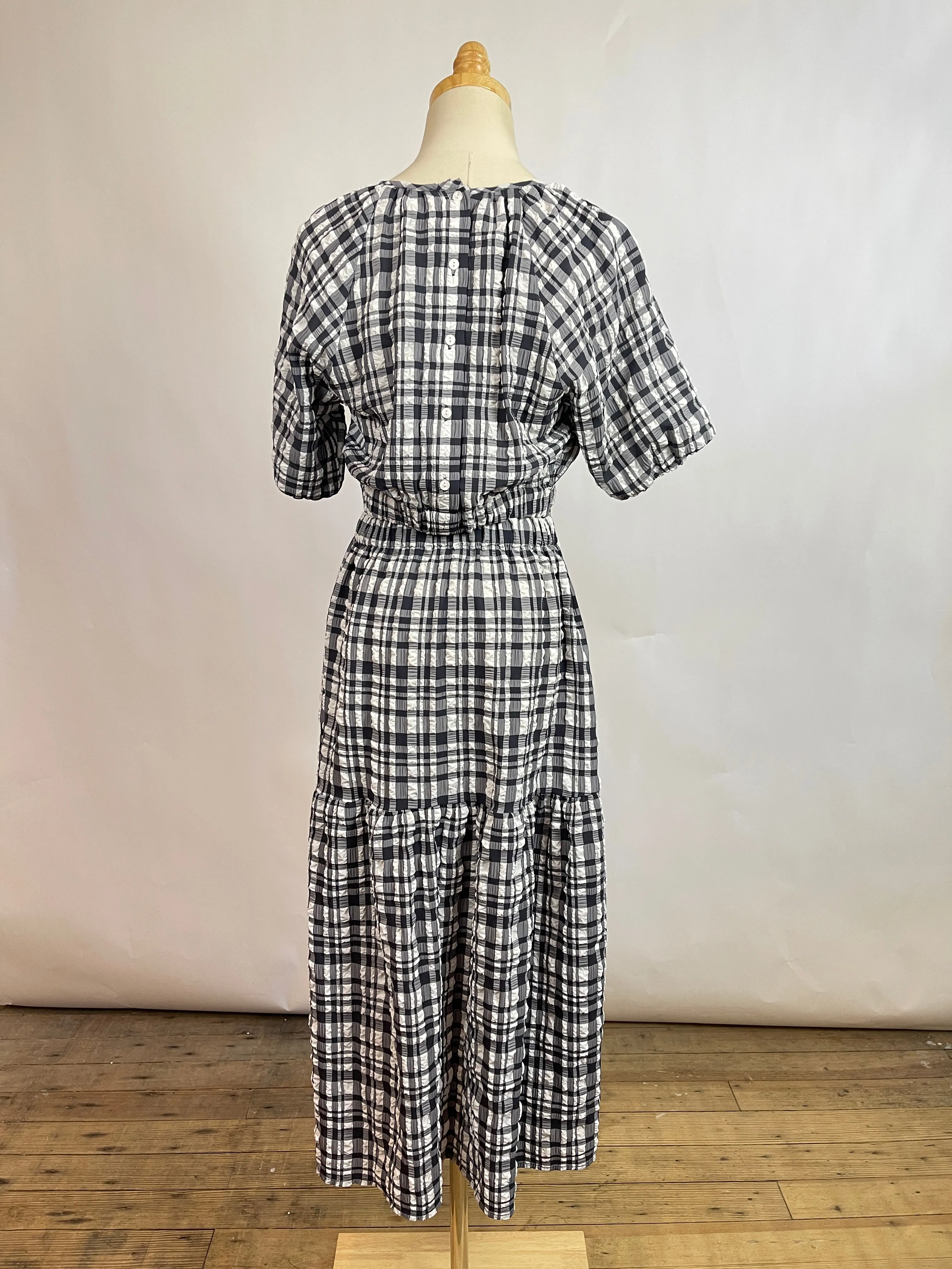 Just Female "Hamilton Cut" Plaid Dress (S)