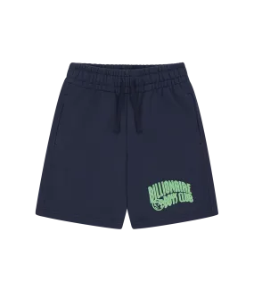 KIDS ARCH LOGO SHORTS - NAVY