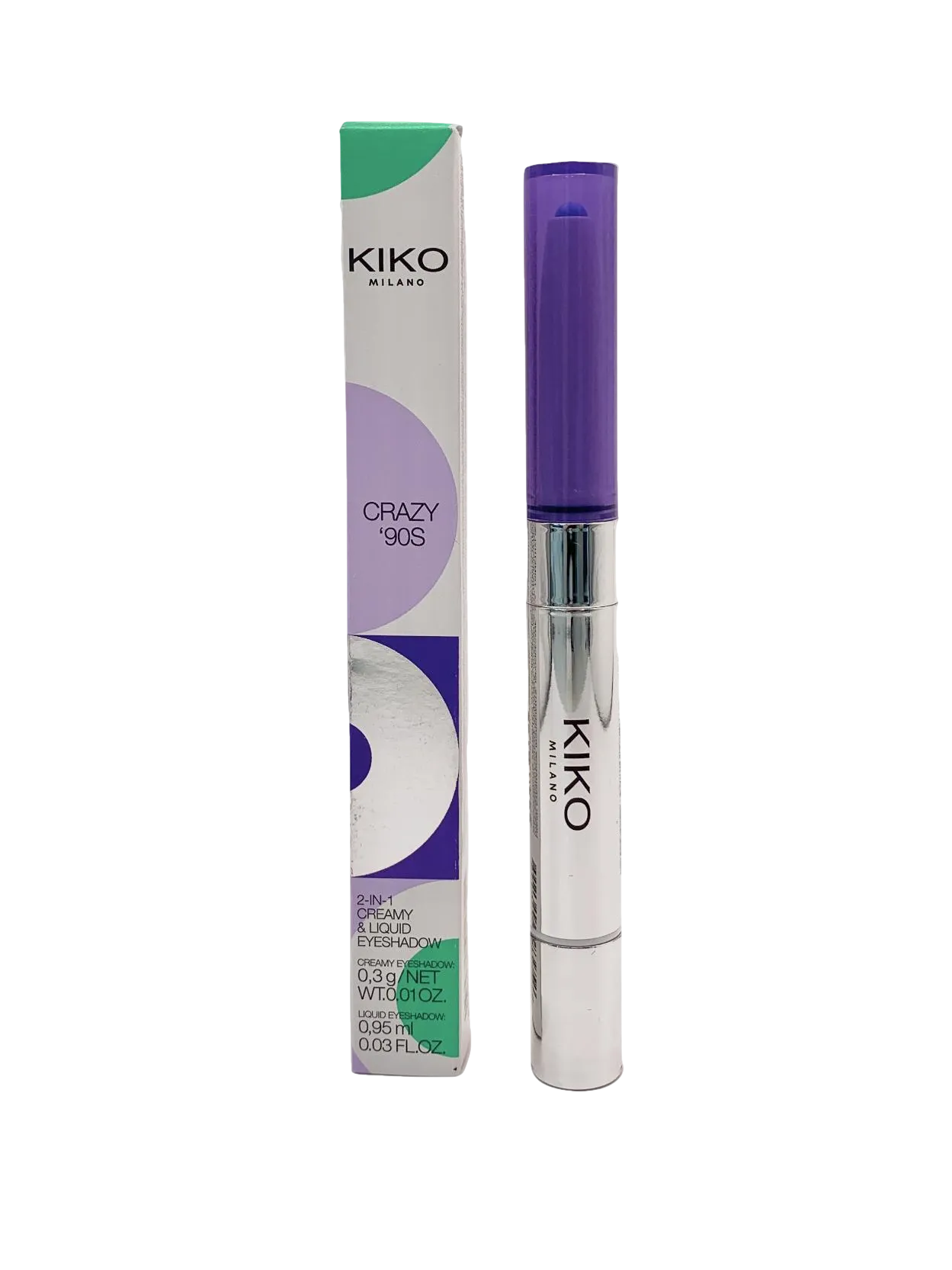 kiko Crazy '90s 2-in-1 Creamy & Liquid Eyeshadow Frosty Sight 0.3g   0.95ml