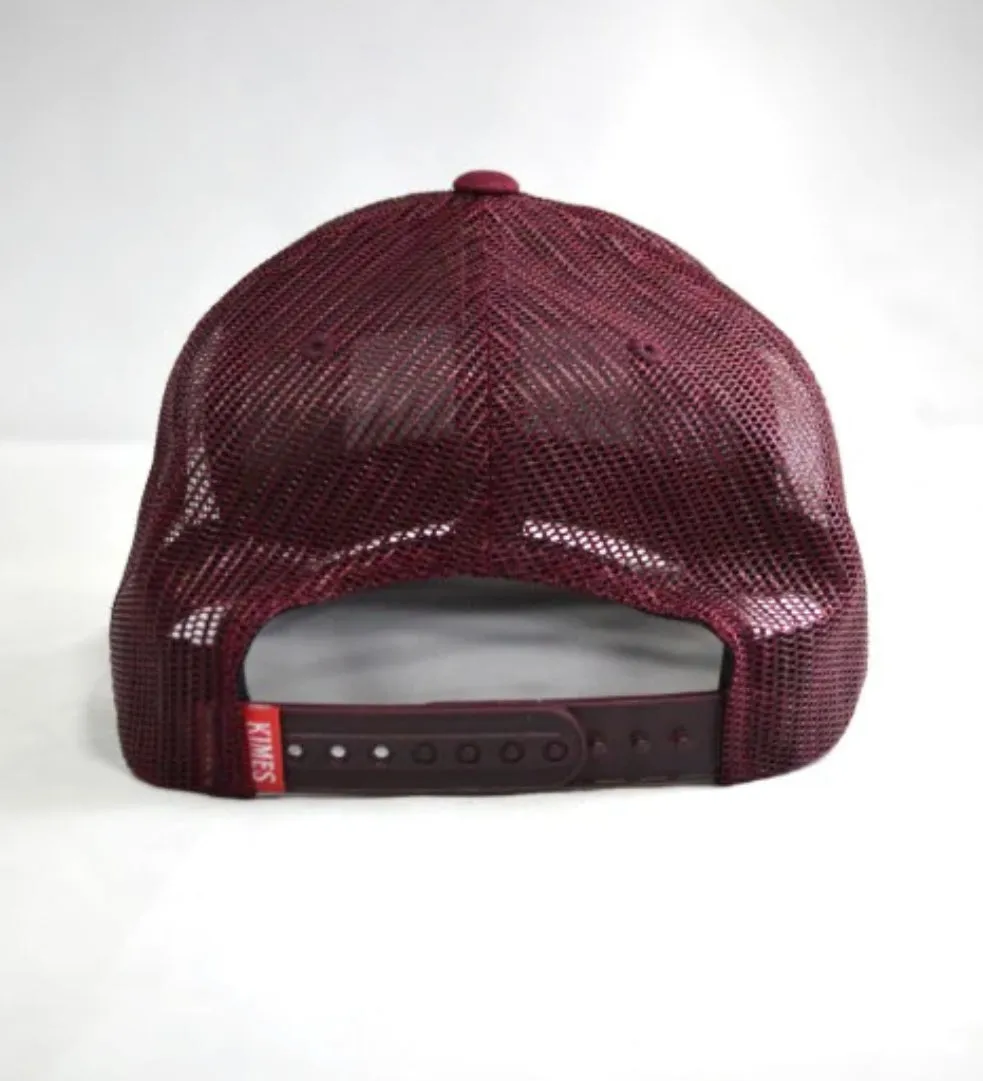 Kimes Ranch Mesh Trucker-Burgandy