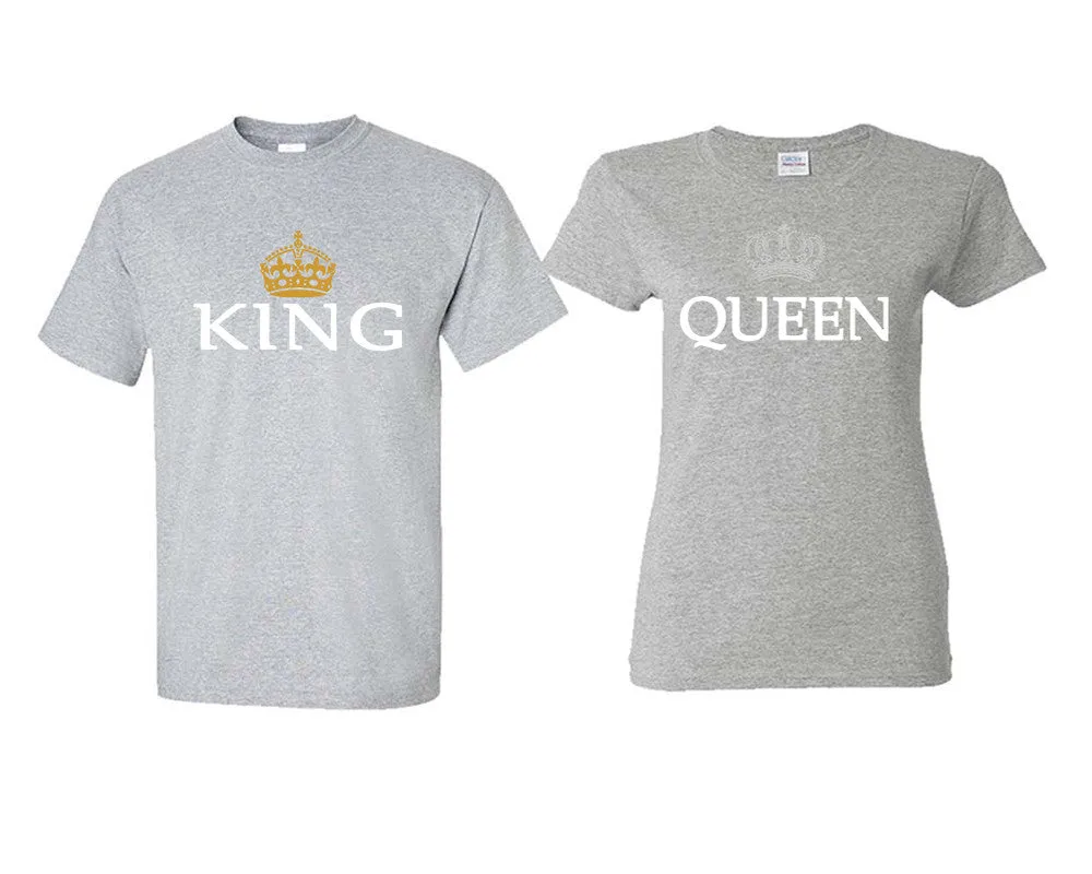 King and Queen Couple Matching Shirts, Design Man and Woman Shirts