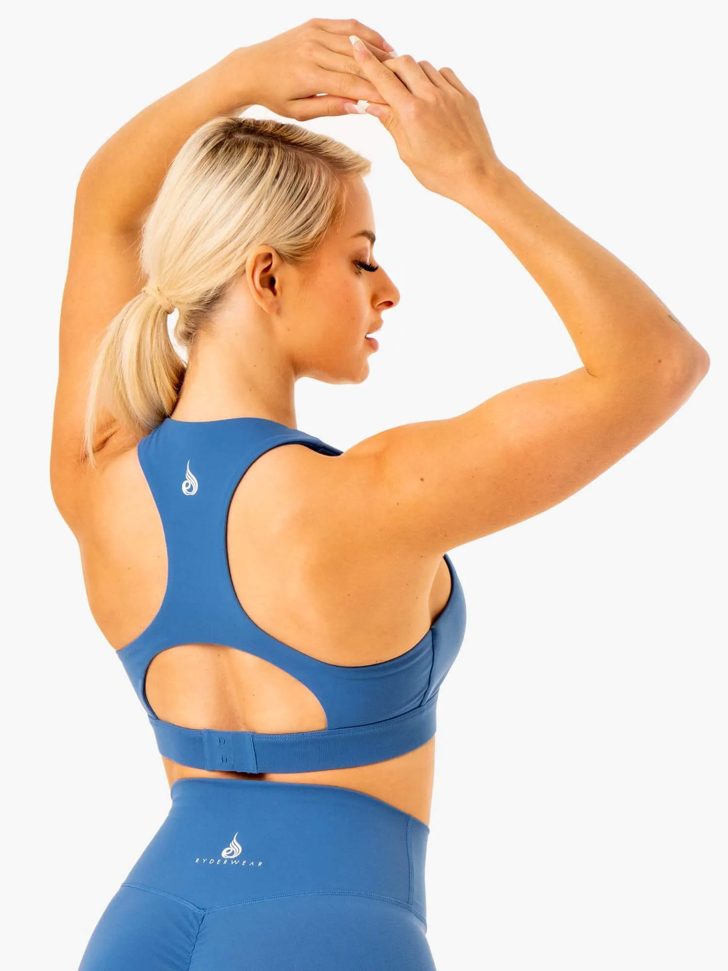 Knockout Racer Back Sports Bra - Blue