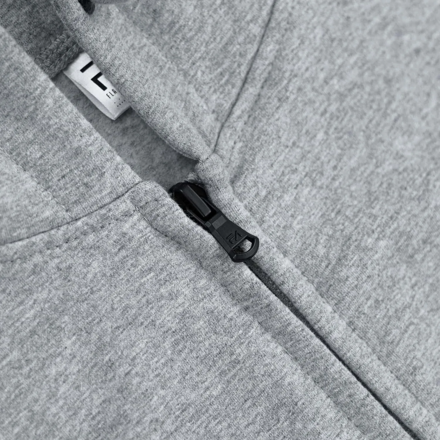 Kora Long Zipup Hoodie Heather Grey