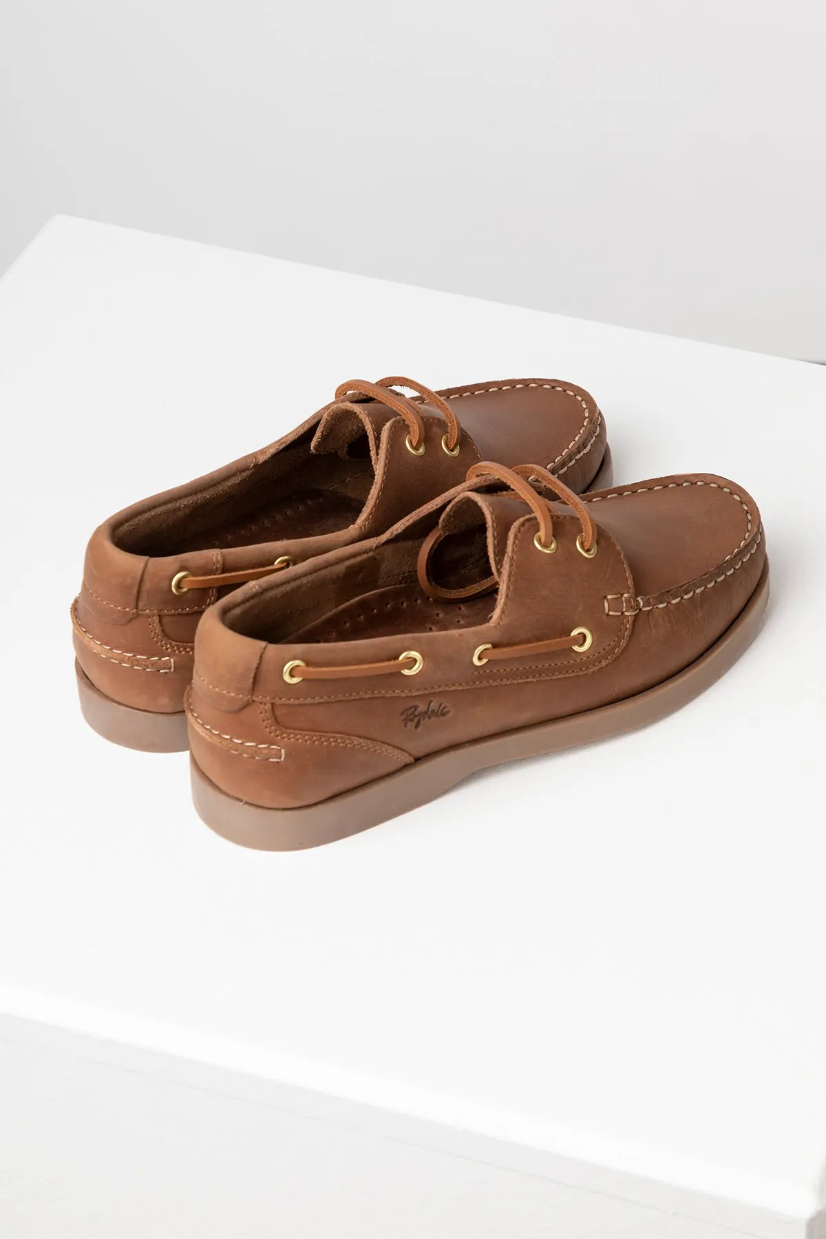 Ladies Leather Deck Shoes - Reighton