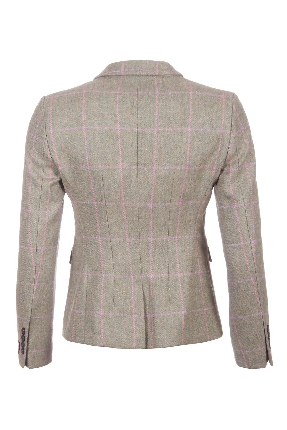 Ladies Short Fitted Tweed Jacket Blazer