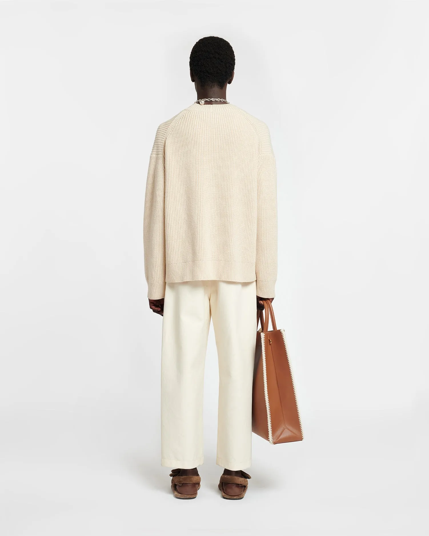 Laran - Cashmere-Blend Cardigan - Creme