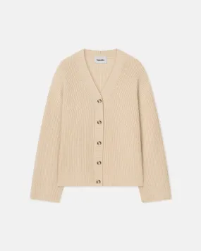 Laran - Cashmere-Blend Cardigan - Creme