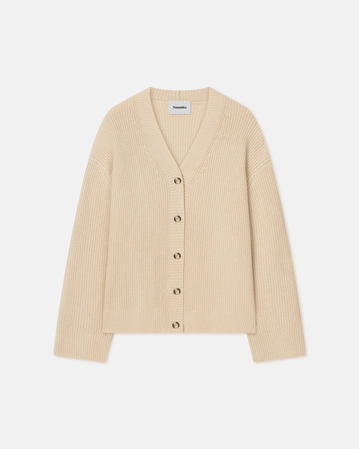 Laran - Cashmere-Blend Cardigan - Creme