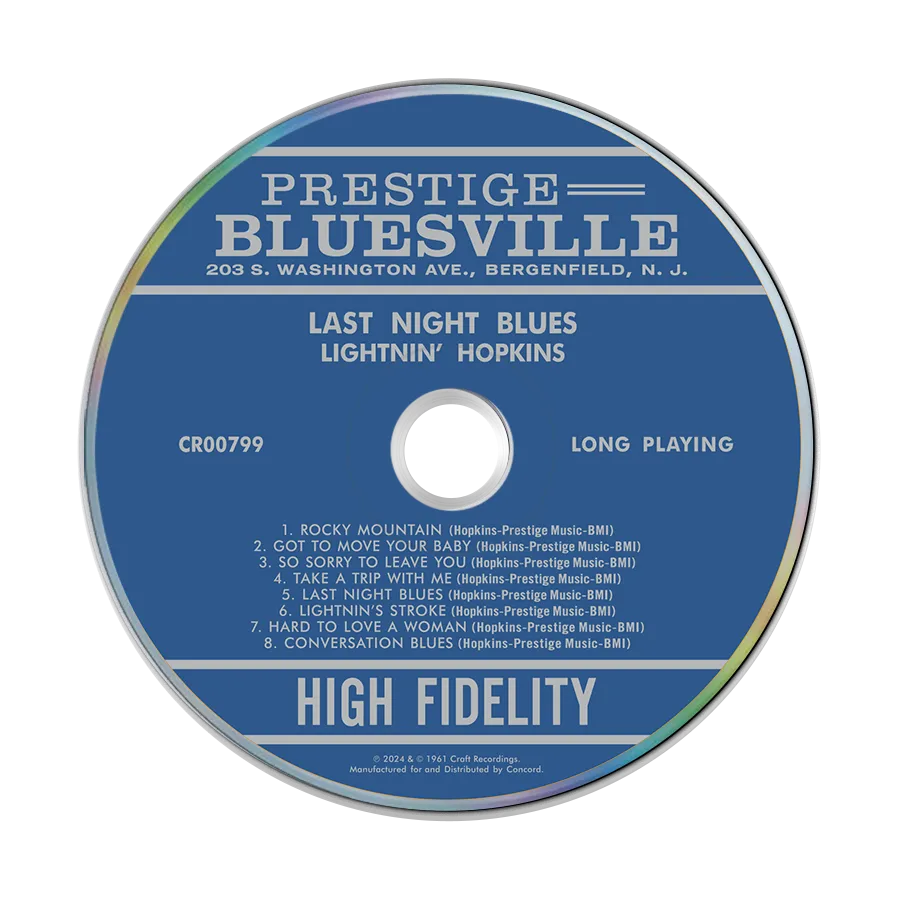 Last Night Blues (Bluesville Series) (CD)