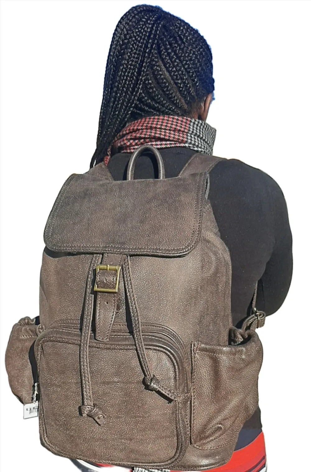 Leather Backpacks with flap XL