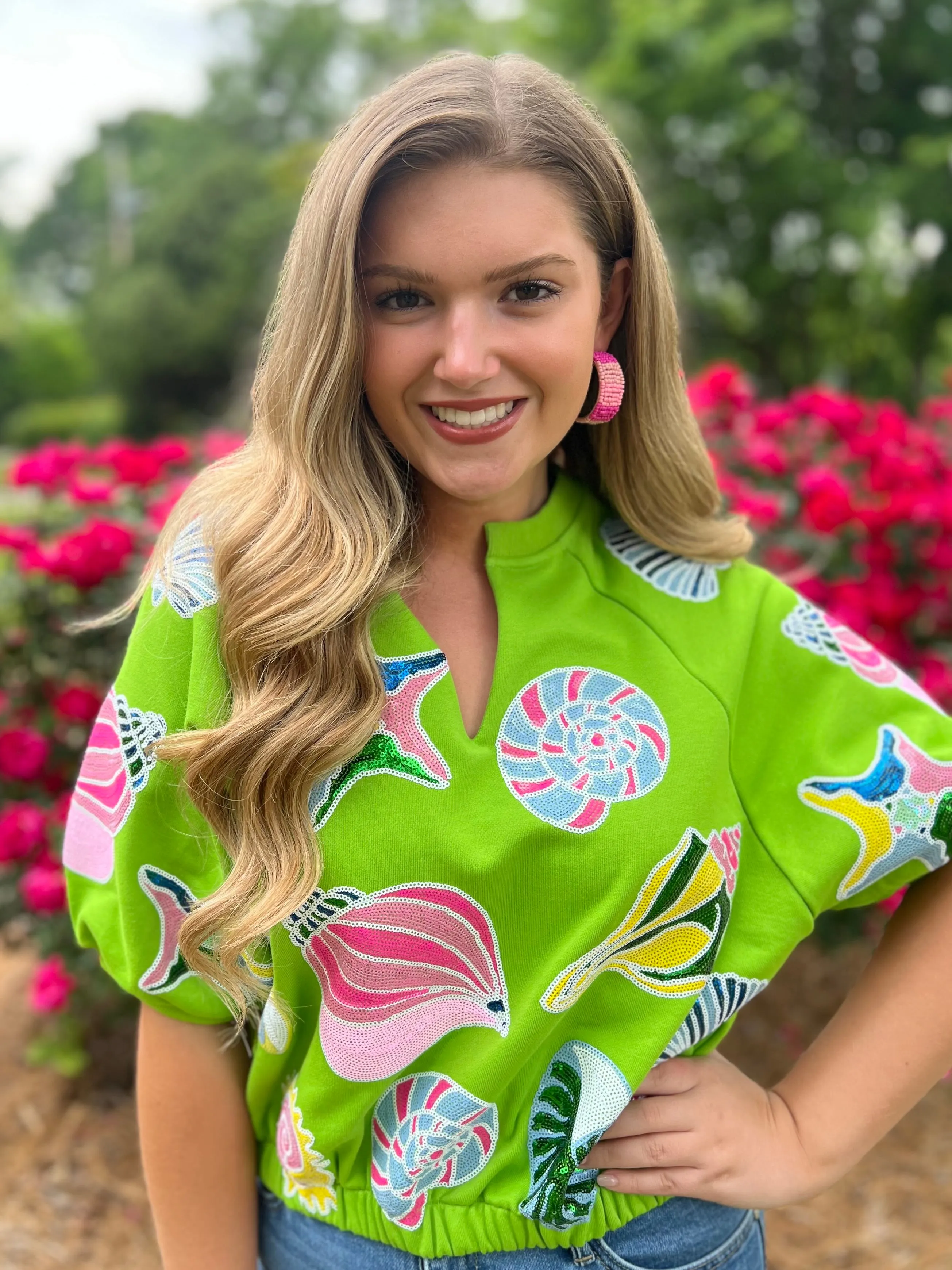 Lime Green Sea Life Top