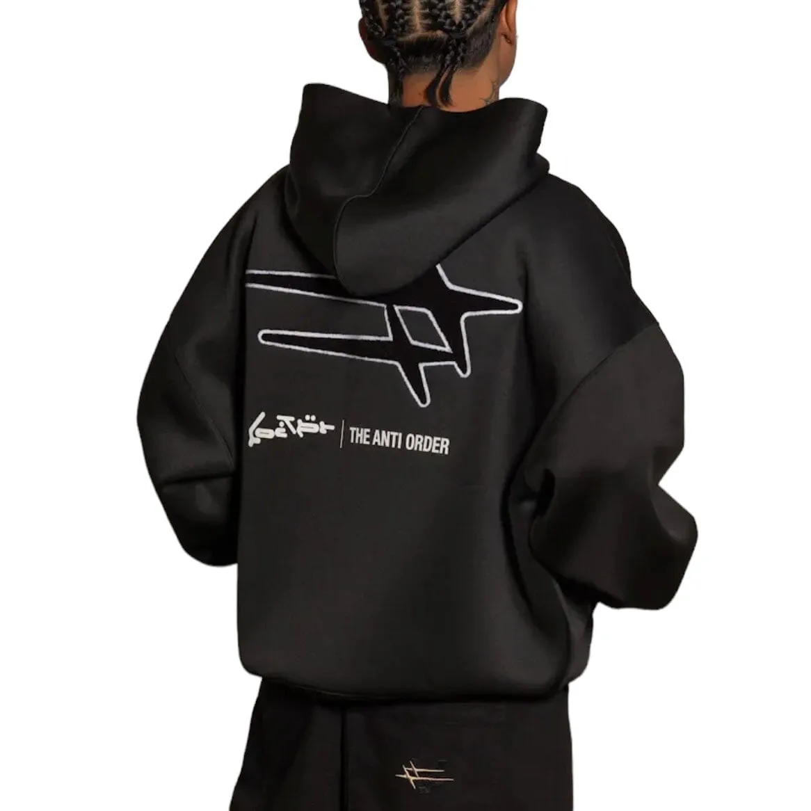 Loiter X The Anti Order Zip Hoodie (Black)