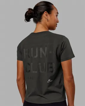 Love The Run FLXCotton Tee - Pirate Black-Black