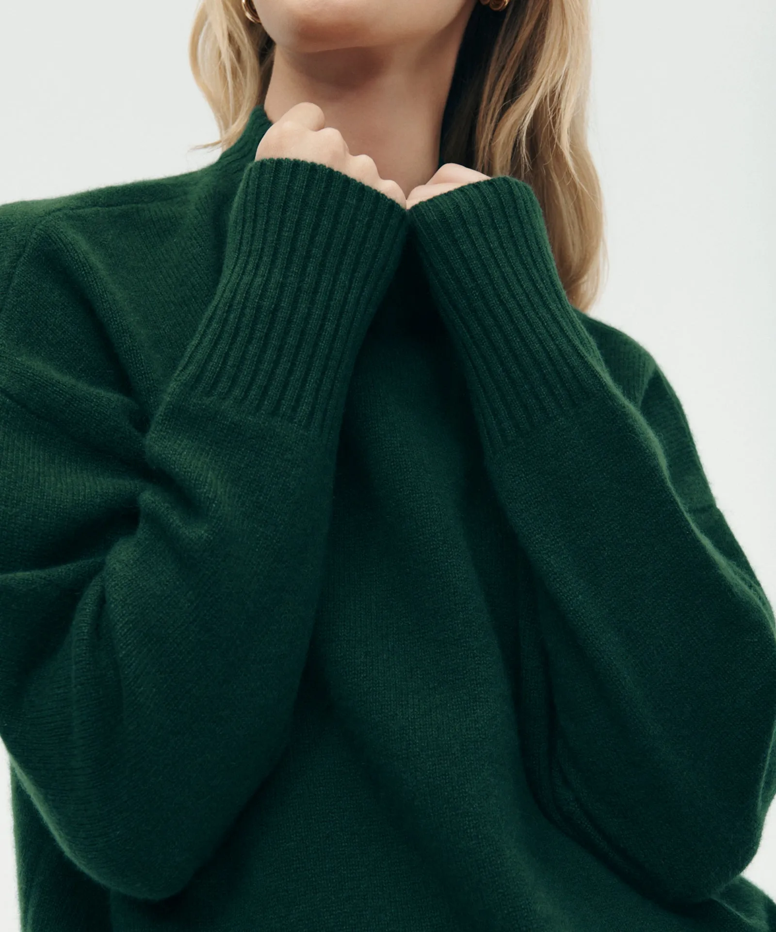 Luxe Cashmere Oversized Crewneck Sweater