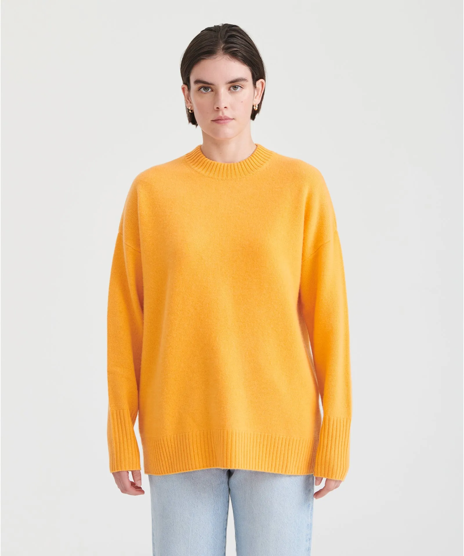 Luxe Cashmere Oversized Crewneck Sweater