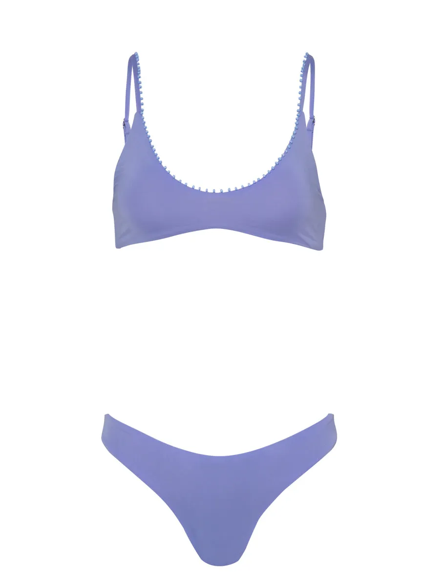 Maaji Deep Periwinkle Flirt Low Rise Thin Side  Bikini Bottom