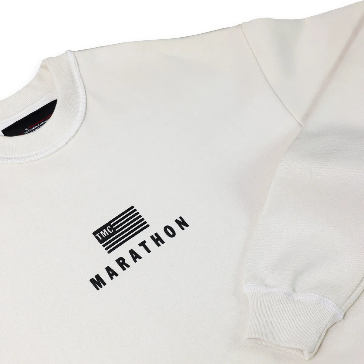 Marathon Modern Crewneck Sweatshirt - Cream/Black