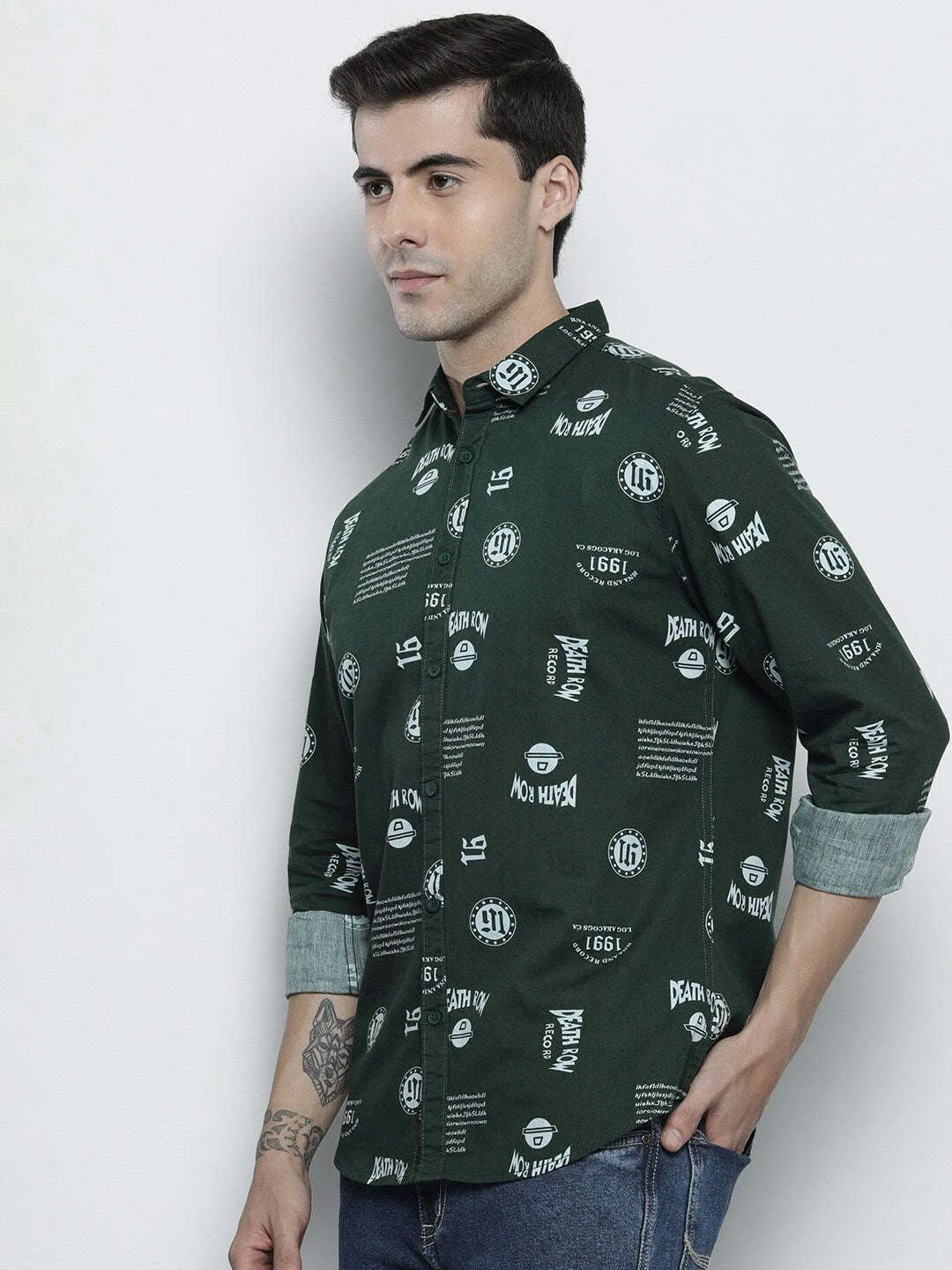 Men Abstract Printed Shirt