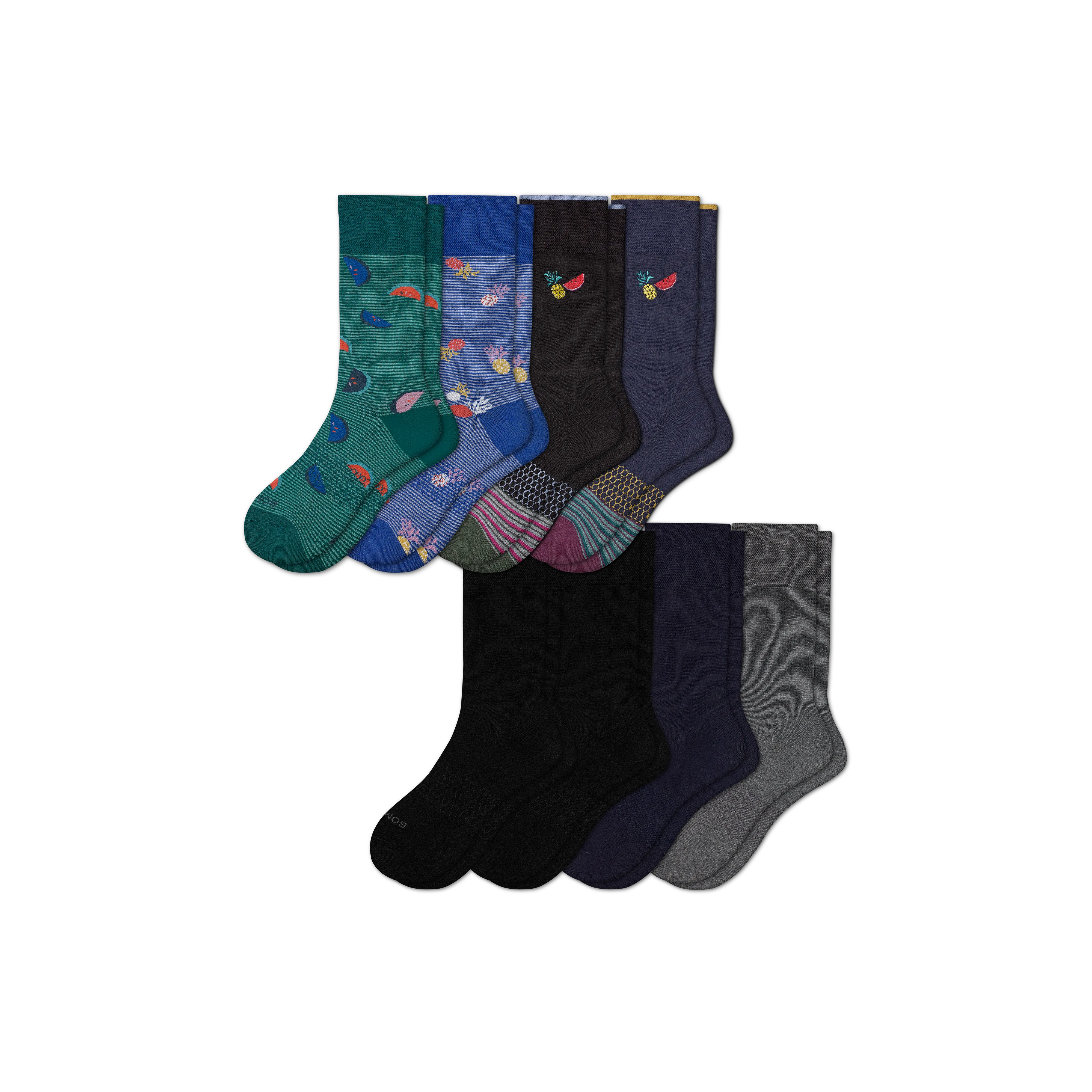 Men's Dress Calf Sock 8-Pack