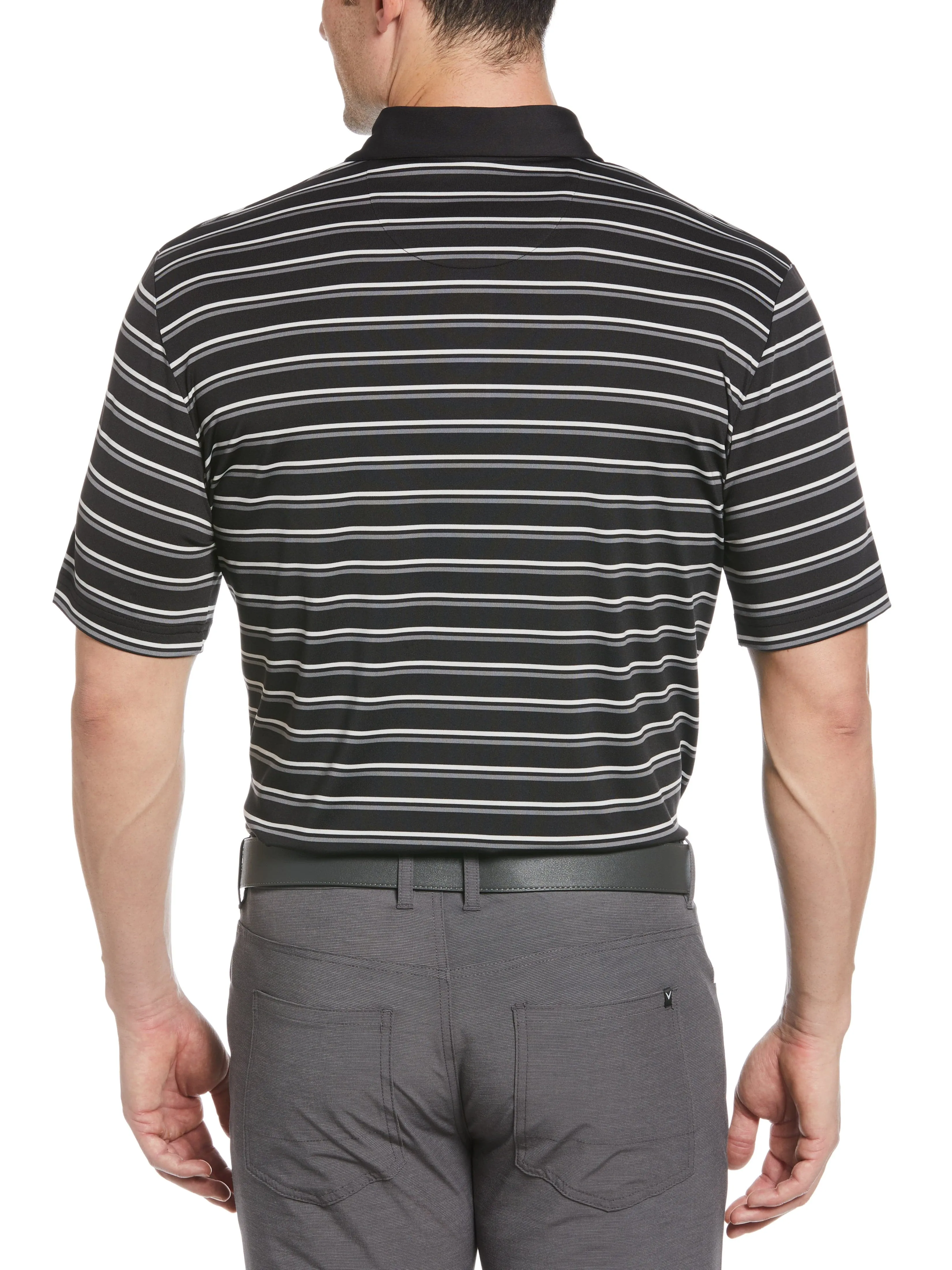 Mens Feeder Stripe Golf Polo