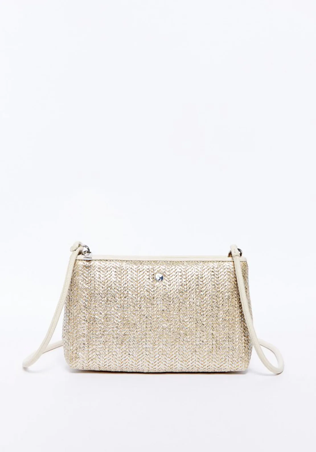 Mini Tribbed Bag - Silver