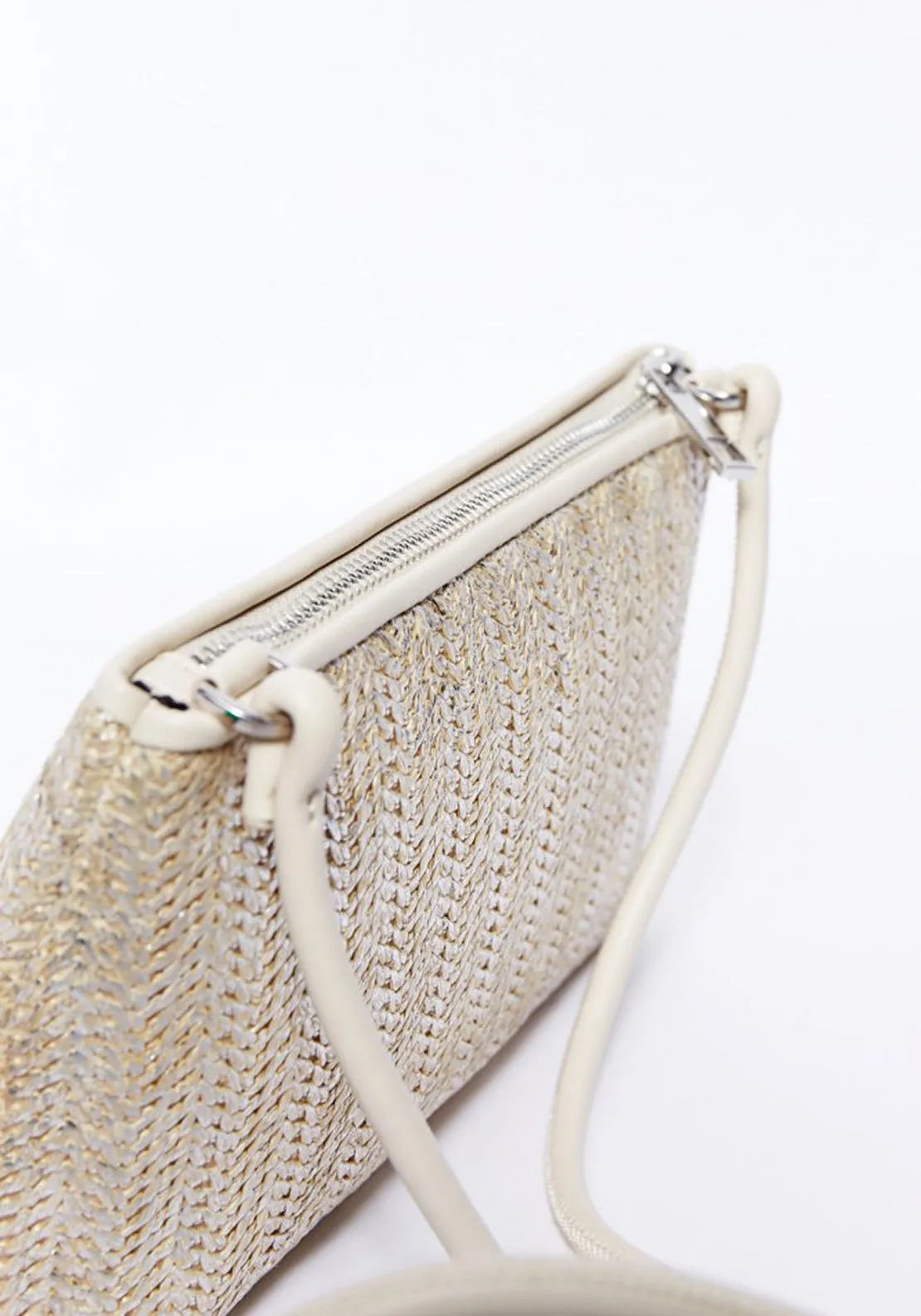 Mini Tribbed Bag - Silver