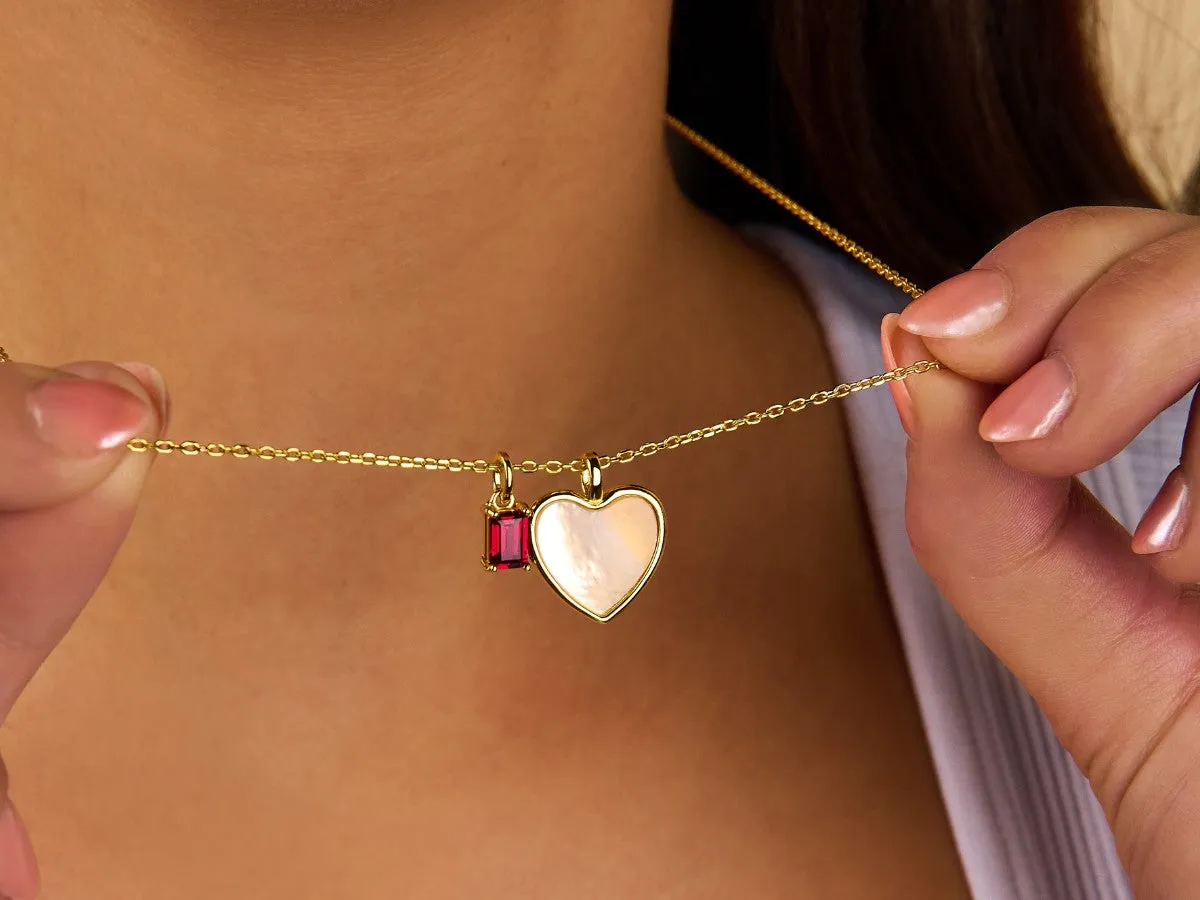 MOP Heart Necklace