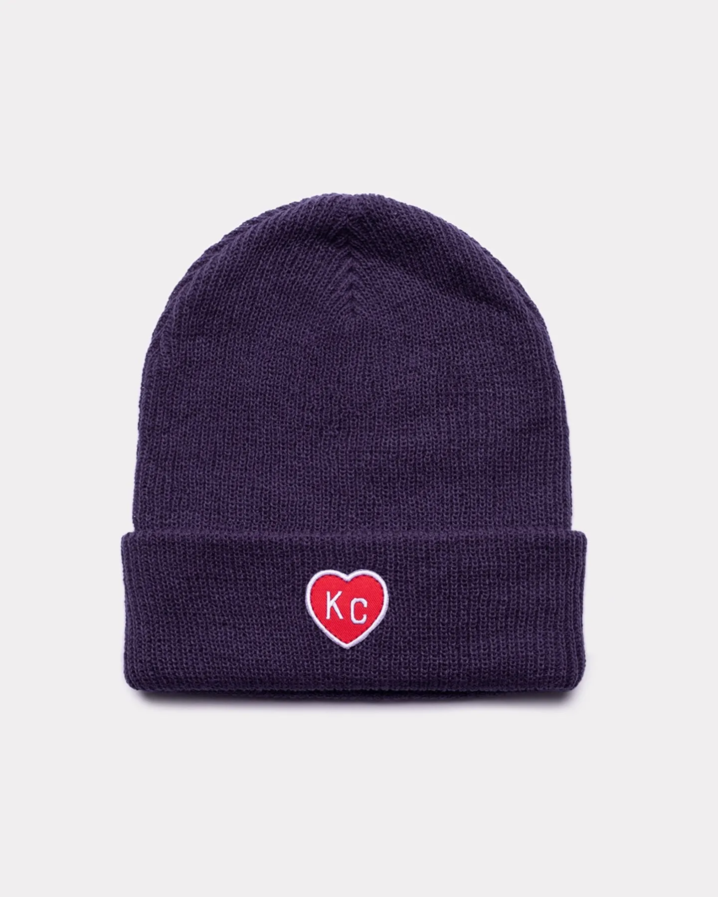 Navy KC Heart Beanie Hat