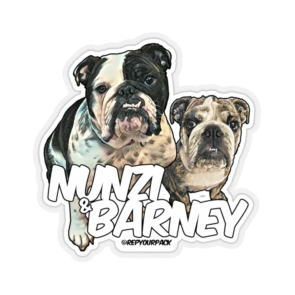 Nunzi & Barney Stickers