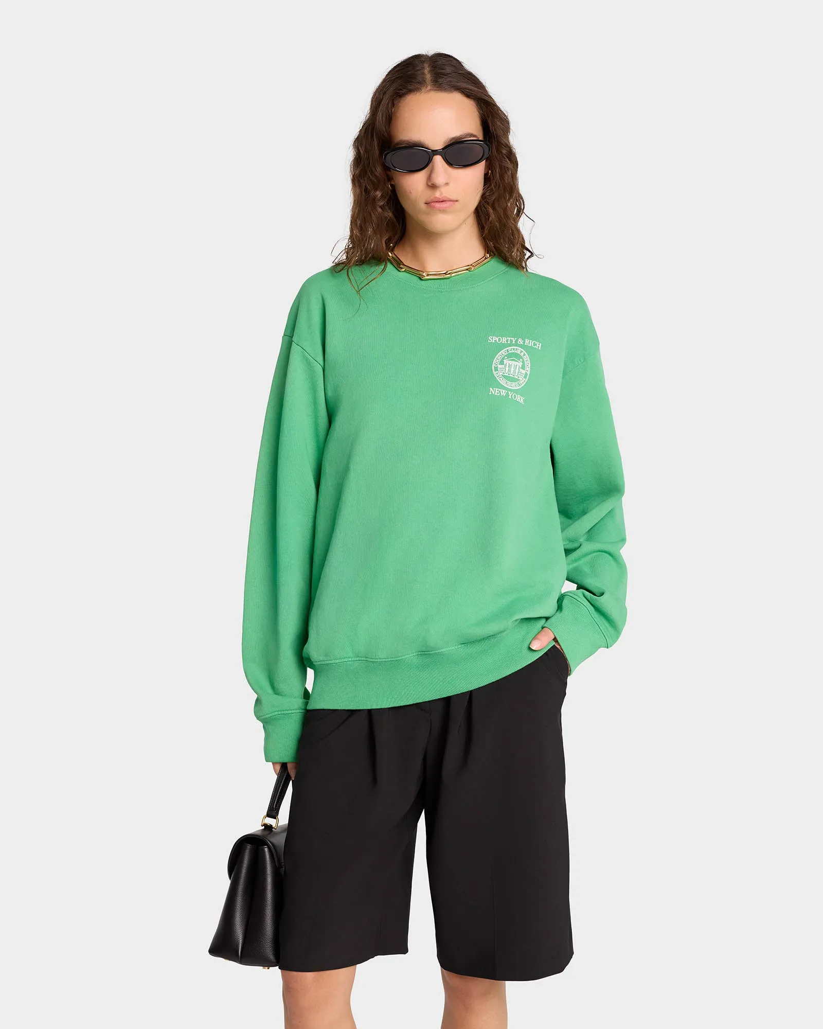 NY Resort Crewneck - Verde/White