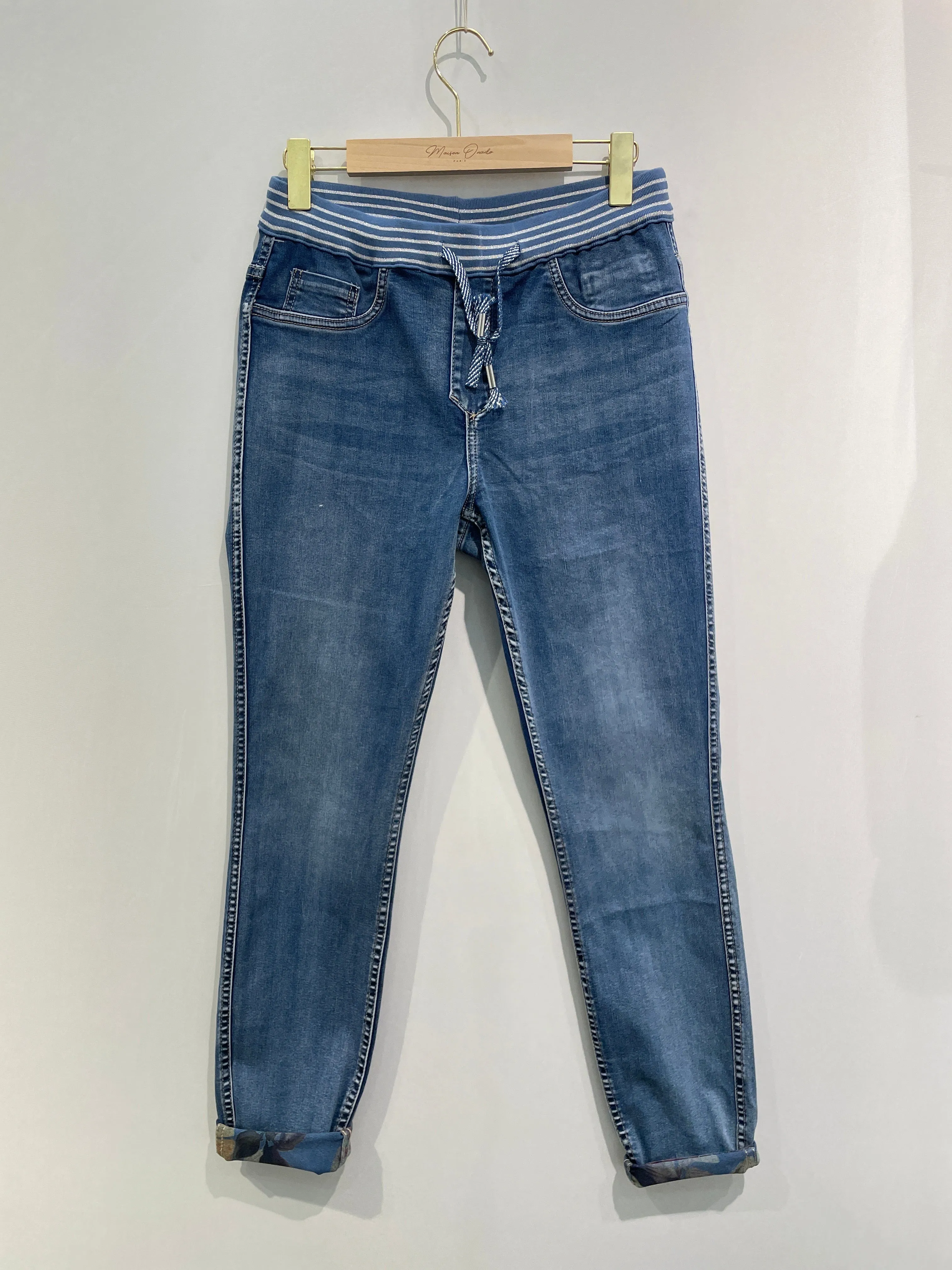 Onado Reversible Jeans Charlotte Elastic Waist Denim