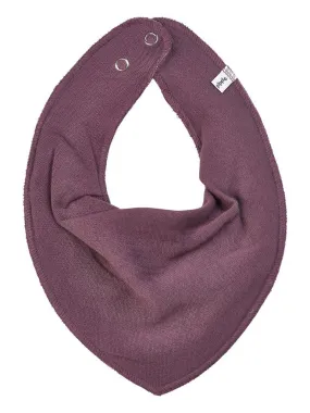 Organic Cotton Scarf Bib - Plum