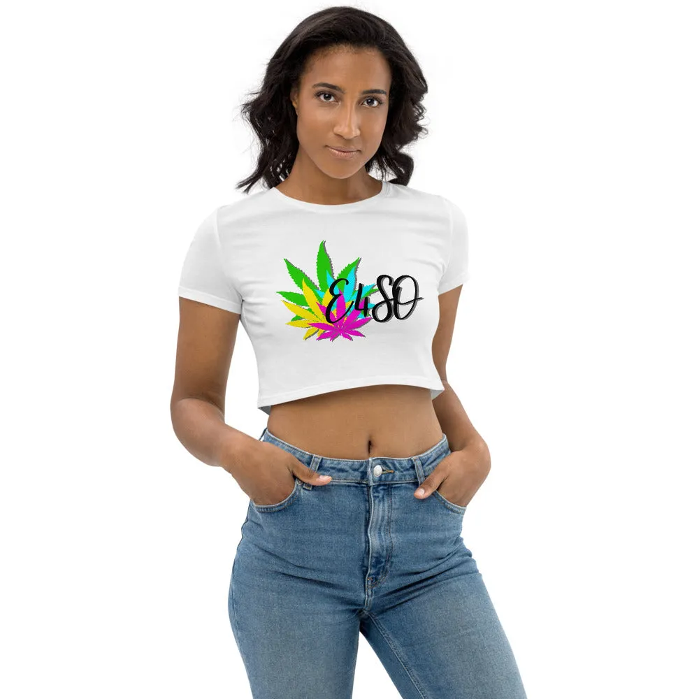 Organic Vibrate Leaf E4SO Crop Top