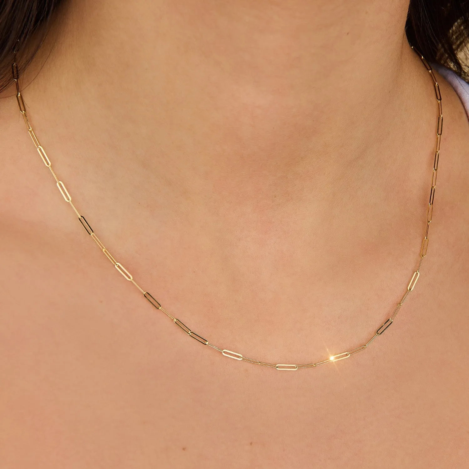 Paperclip Link Chain Necklace