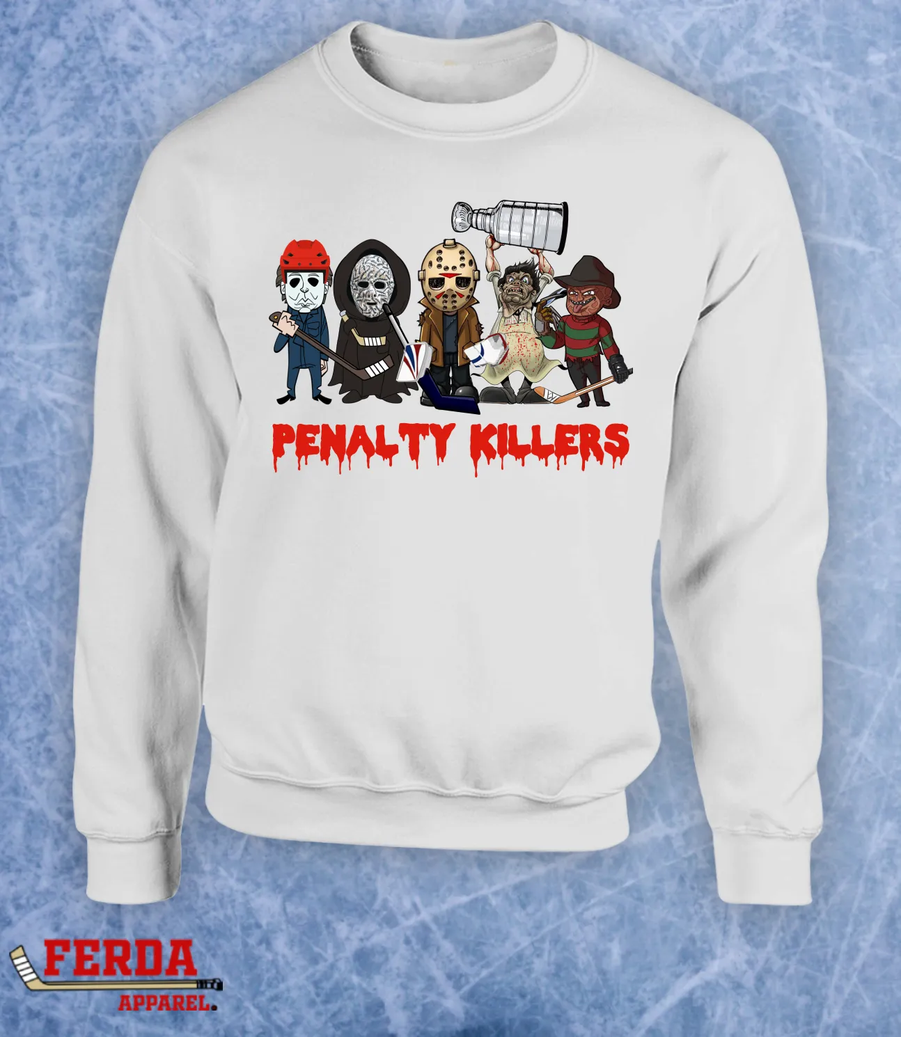 Penalty Killers Halloween Characters Crewneck Sweater Hoodie FA86