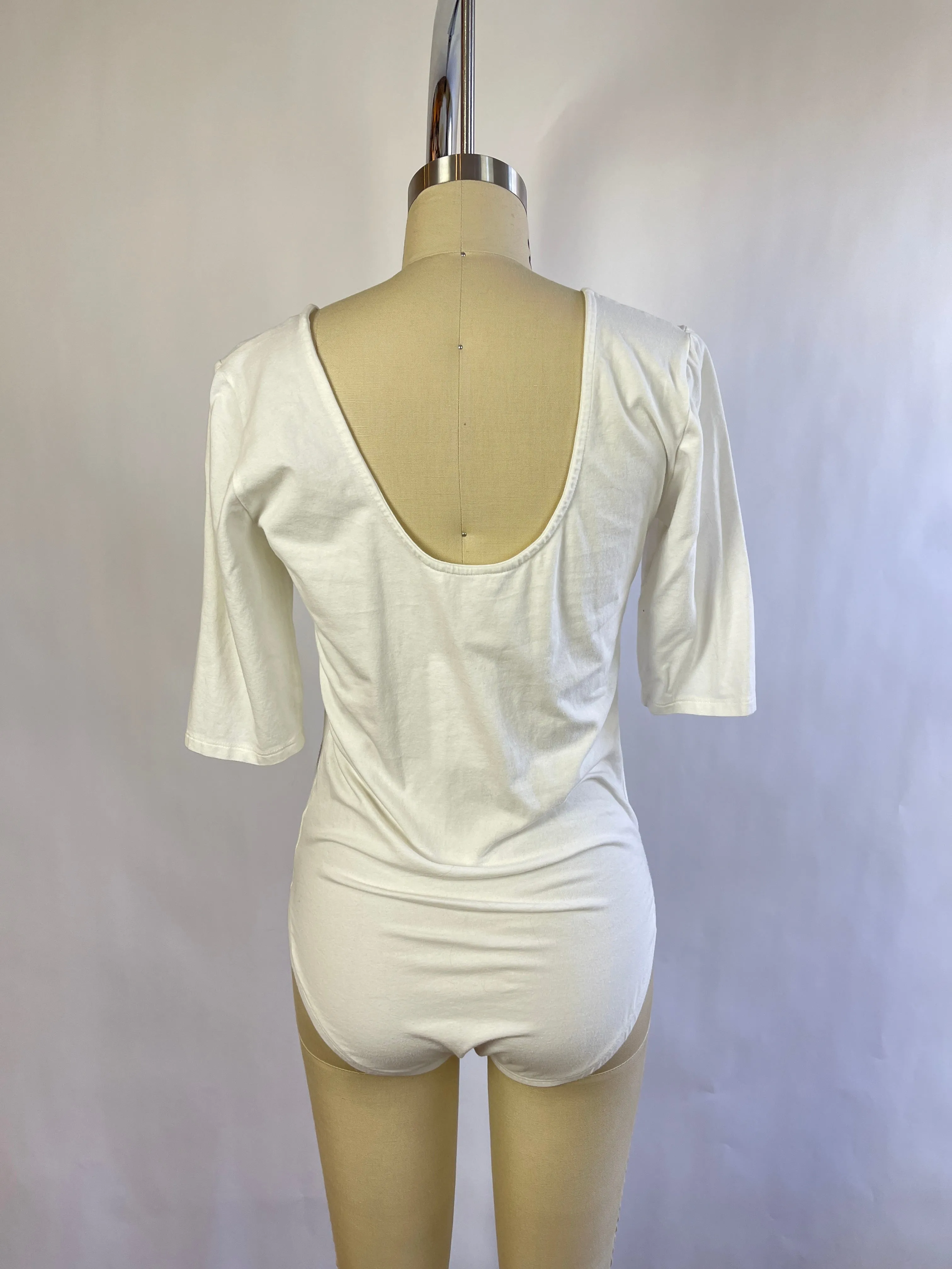 People Tree White Bodysuit (12/L)