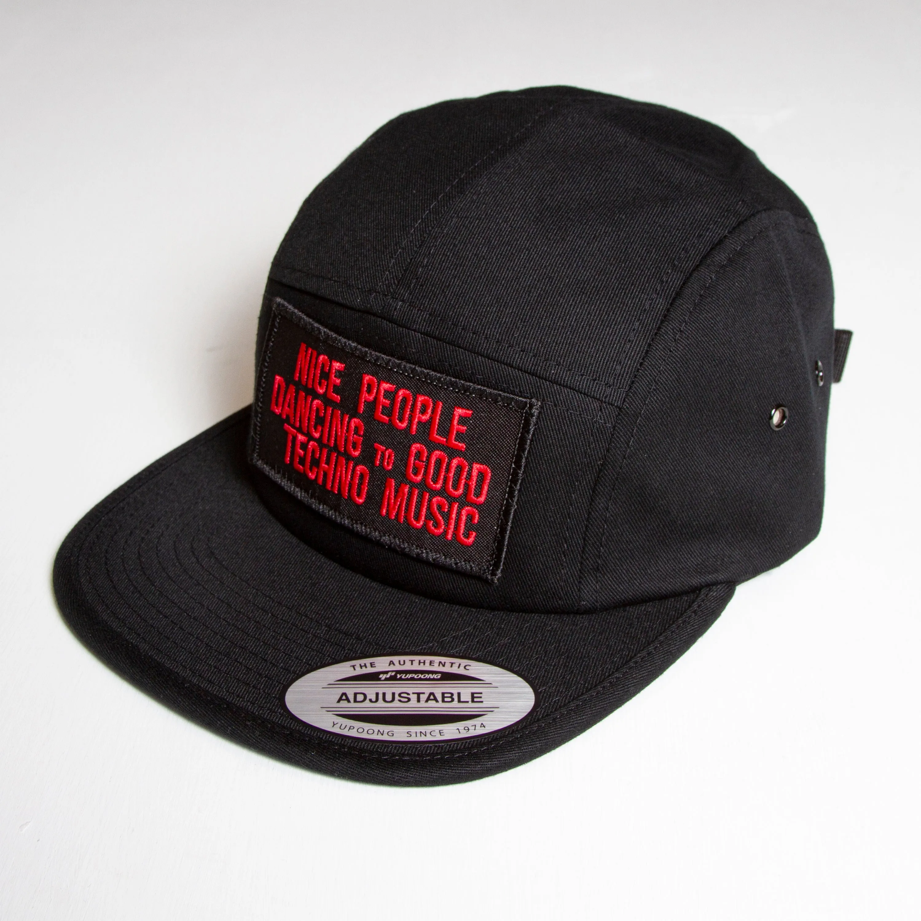 Peoples Techno - 5 Panel Cap - Black