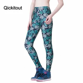 Qickitout Leggings Hot Print Clothing Women's Fashipn Digital Printing Adventure Time Bro Ball Leggings Montage Black Leggings